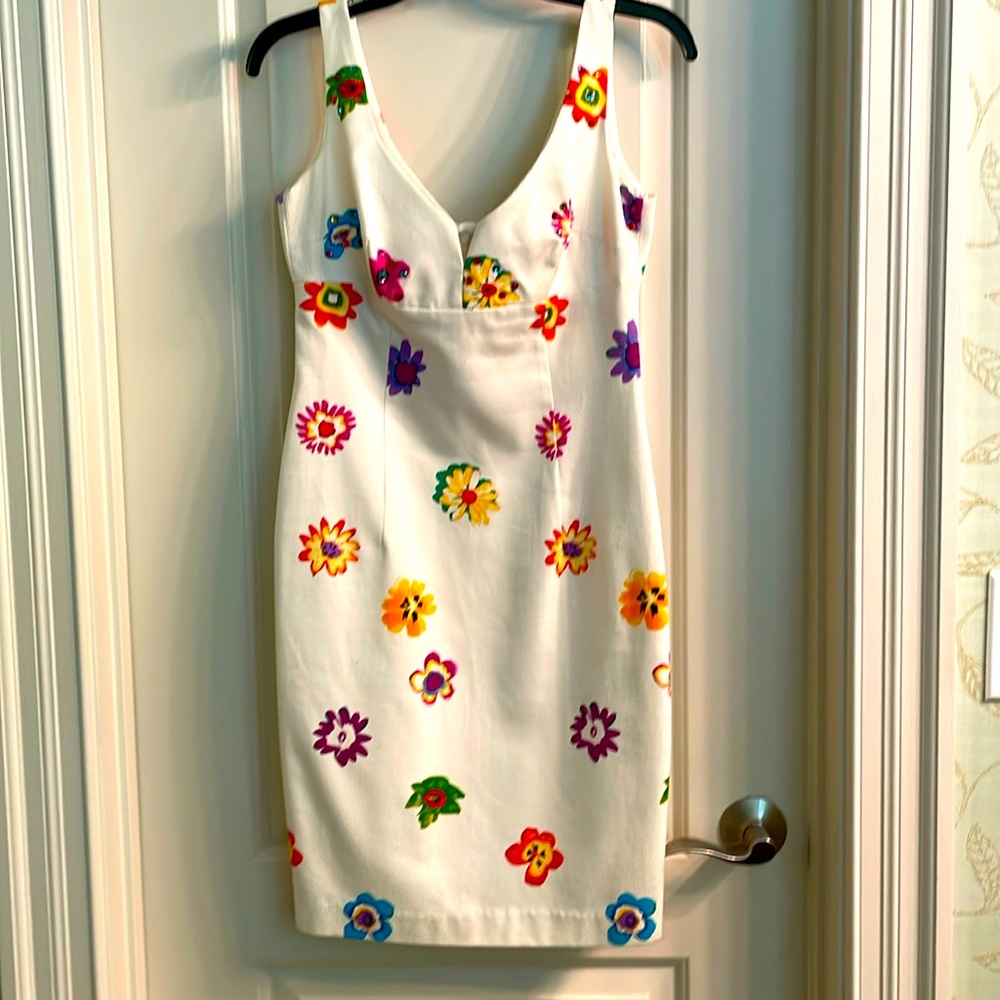 David Meister Sheath Dress White Size 4